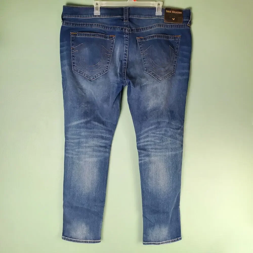 True Religion Men's Rocco Relaxed Skinny Jeans Size 40